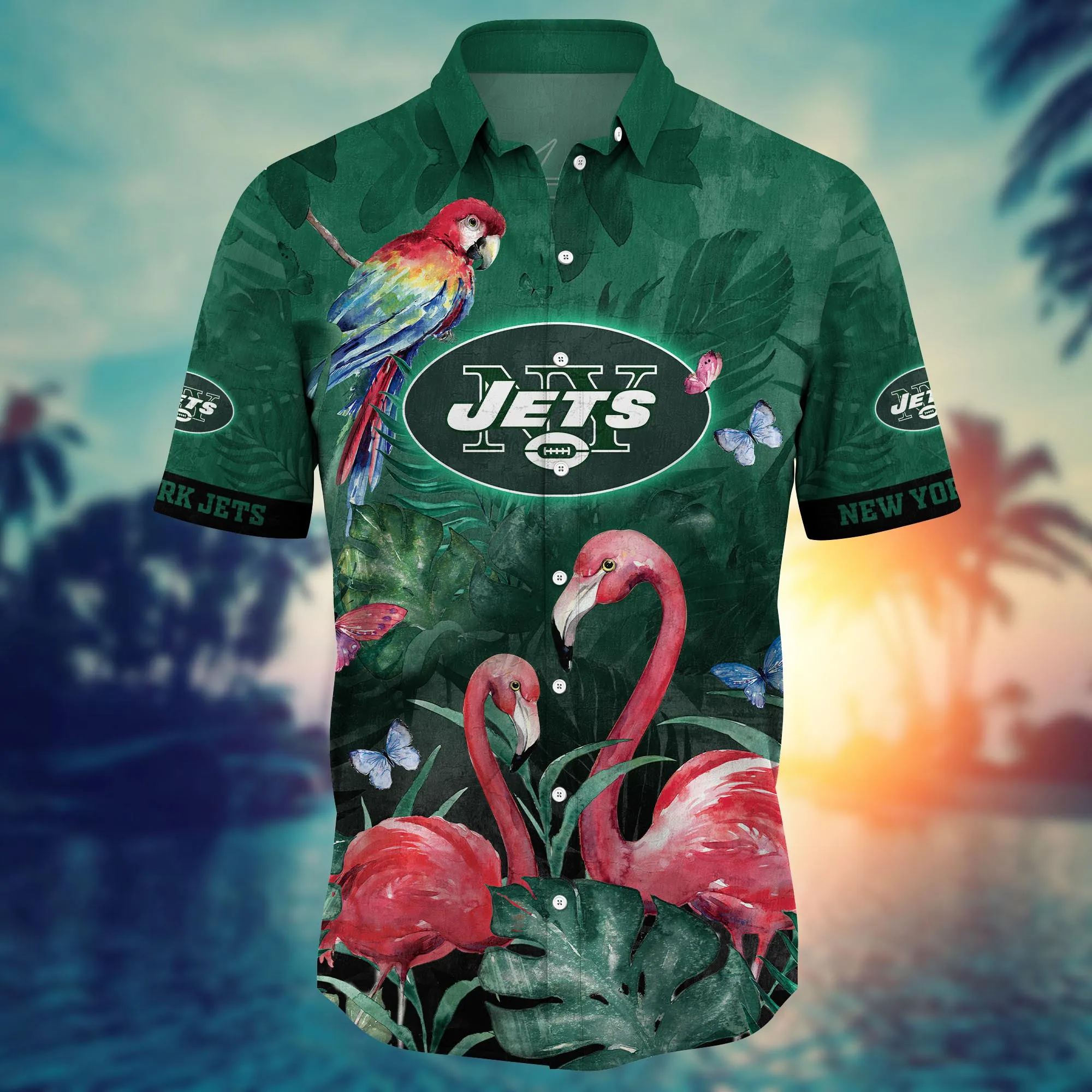 New York Jets NFL Hawaiian Shirt Fireflies Aloha Shirt