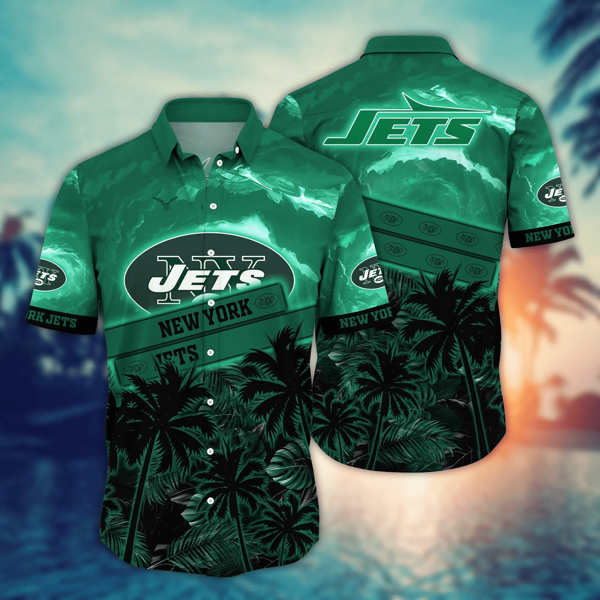 New York Jets NFL Hawaiian Shirt Midsummertime Aloha Shirt