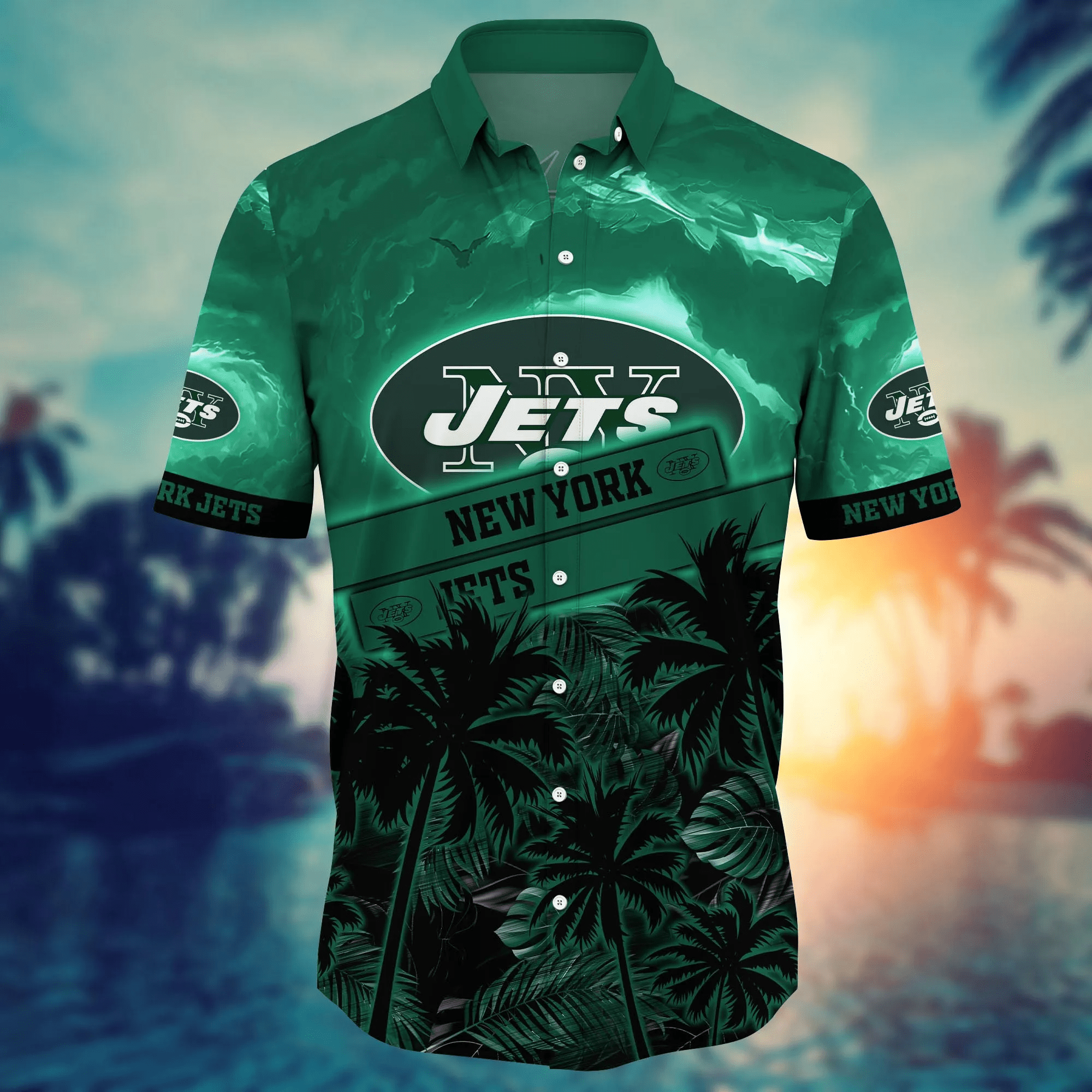New York Jets NFL Hawaiian Shirt Midsummertime Aloha Shirt