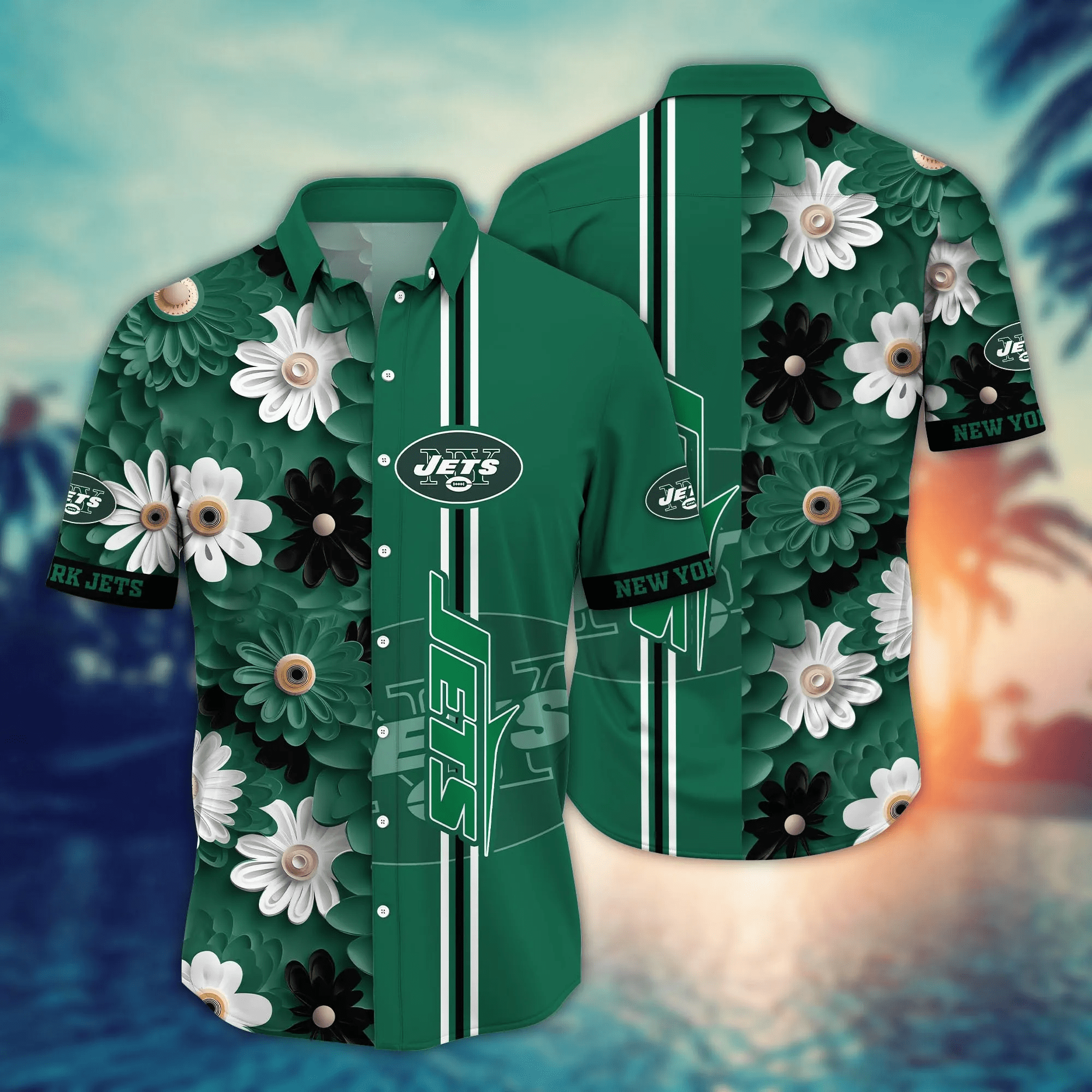 New York Jets NFL Hawaiian Shirt Swimsuits Aloha Shirt