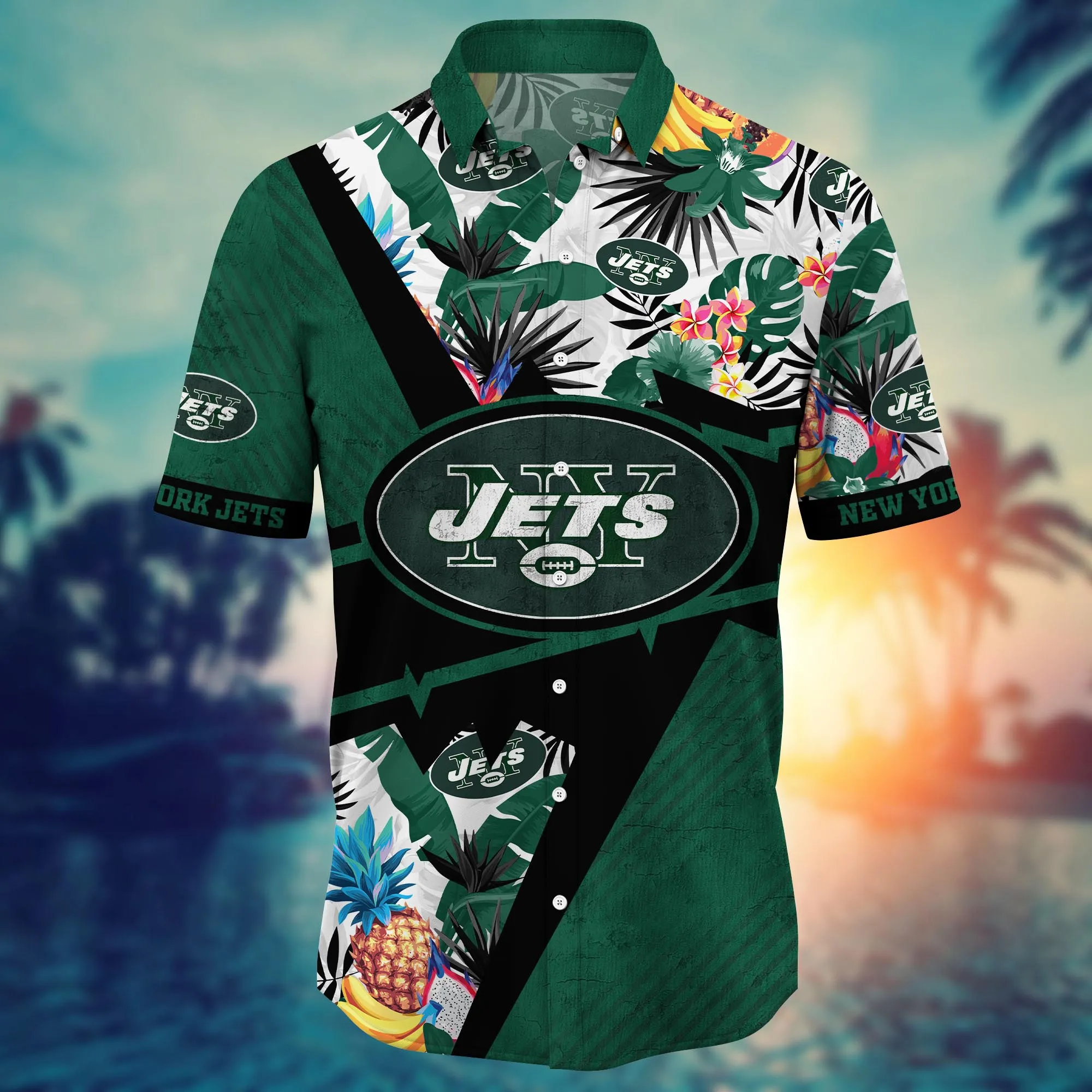 New York Jets NFL Hawaiian Shirt Tanning Aloha Shirt