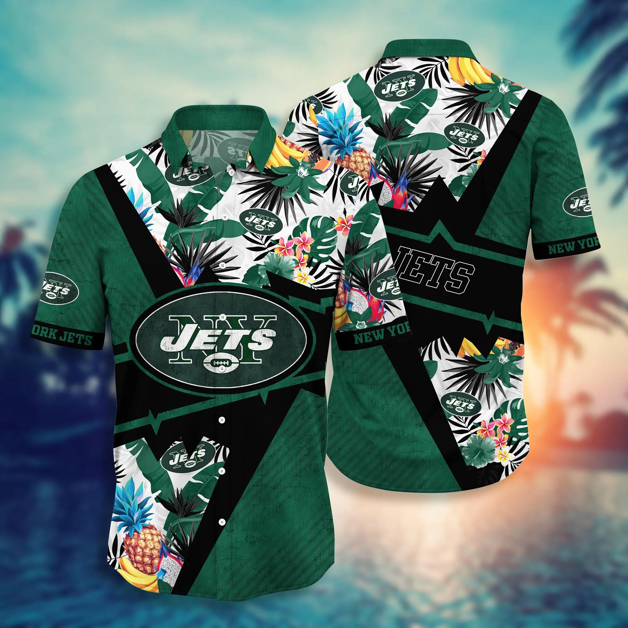 New York Jets NFL Hawaiian Shirt Tanning Aloha Shirt