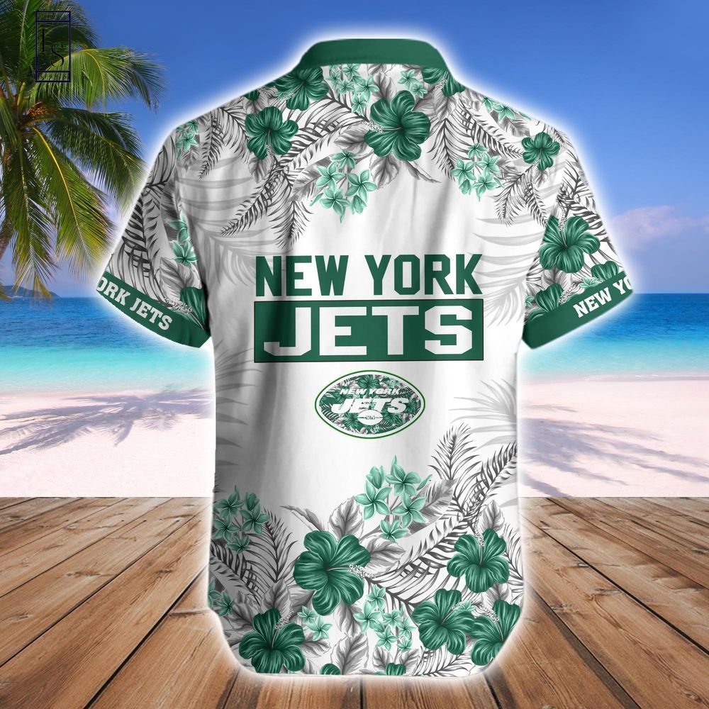 New York Jets Tropical Style Hawaiian Shirt Short Combo Set