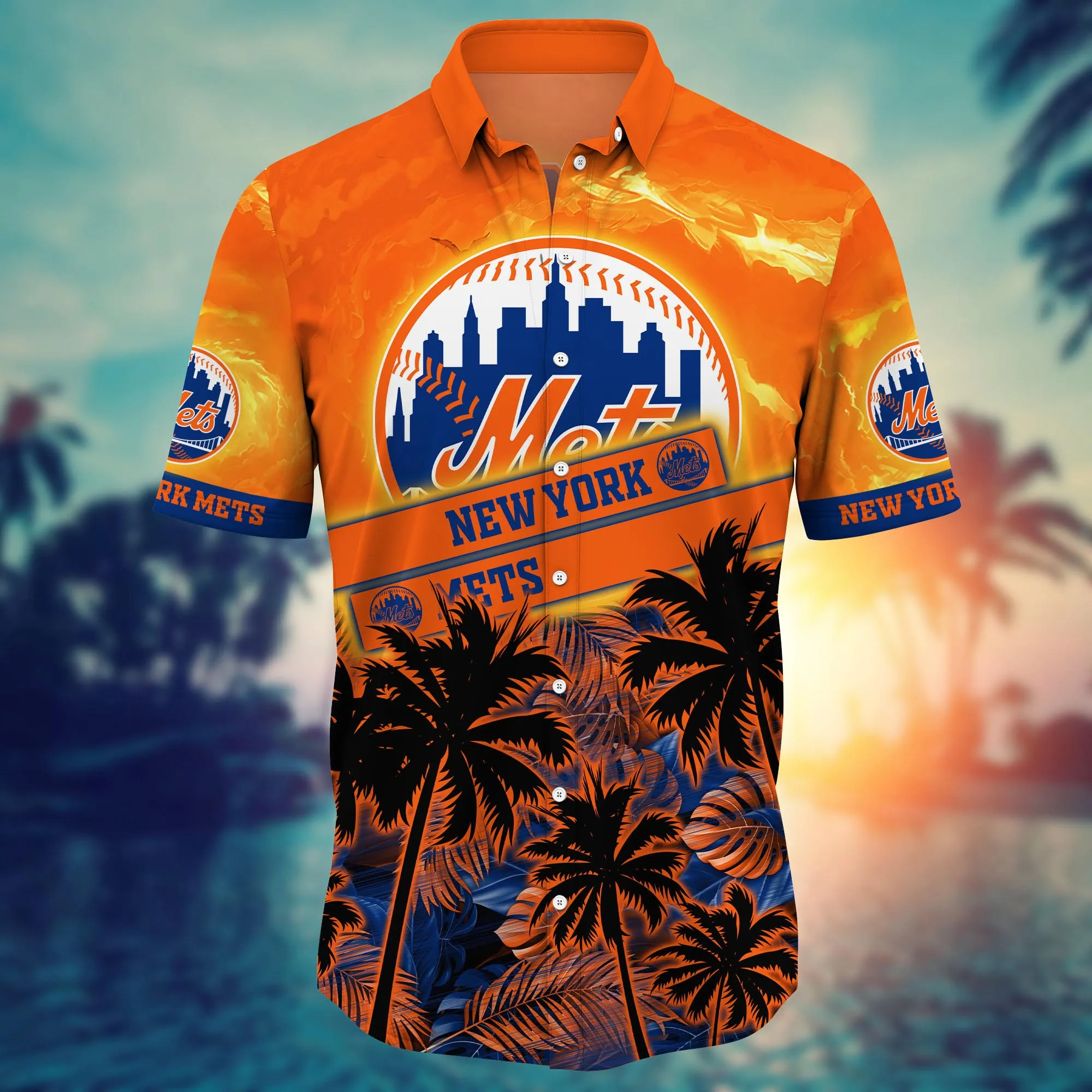 New York Mets MLB Hawaiian Shirt Hot Days Aloha Shirt