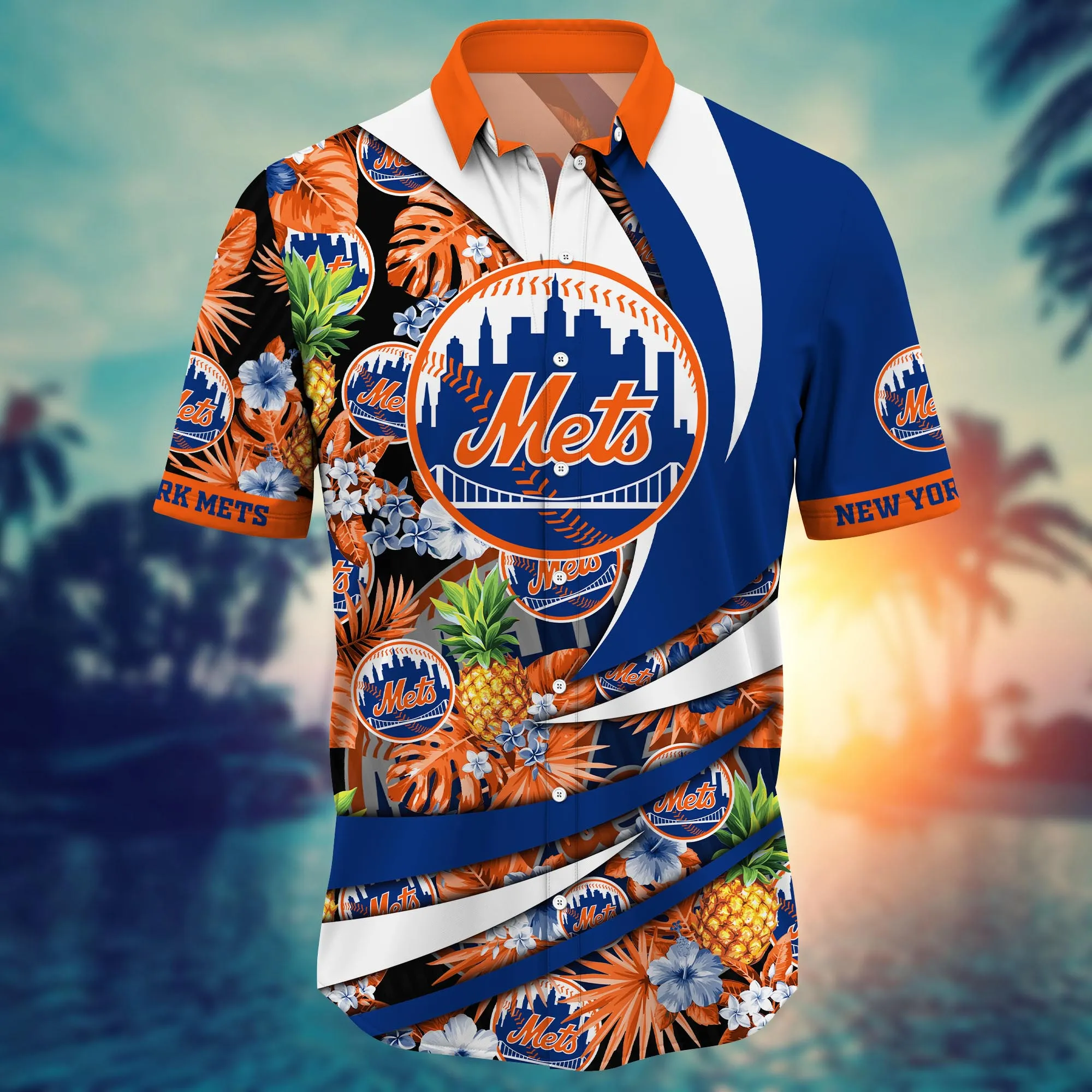 New York Mets MLB Hawaiian Shirt Pool Parties Aloha Shirt