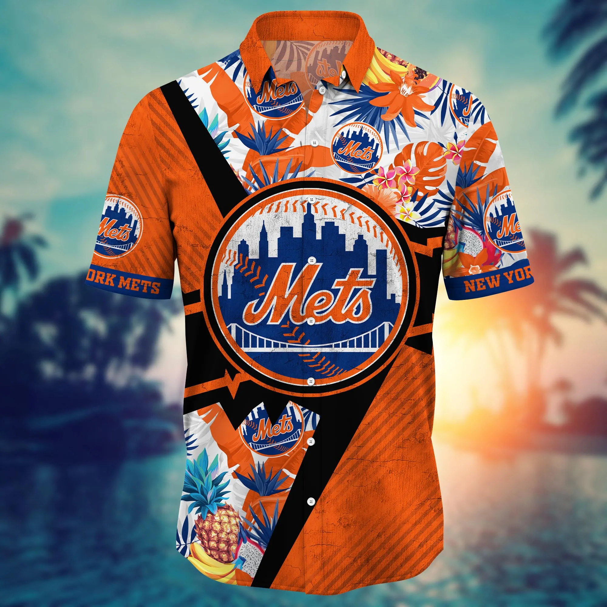 New York Mets MLB Hawaiian Shirt Solstice Aloha Shirt