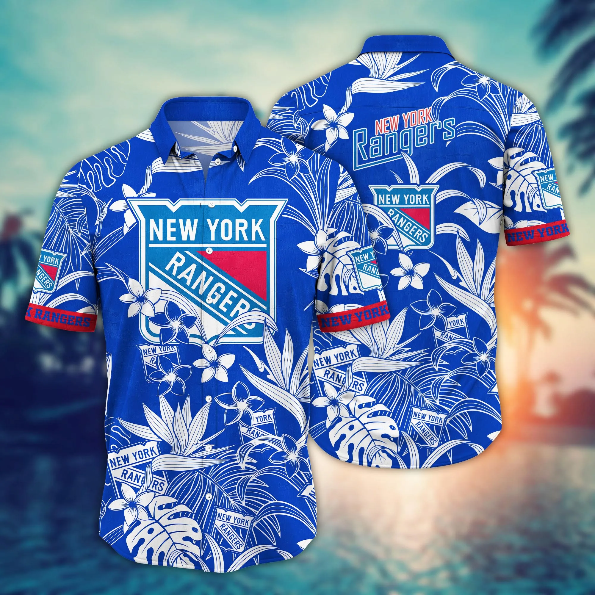 New York Rangers NHL Hawaiian Shirt Hiking Aloha Shirt New York Rangers NHL Hawaiian Shirt Hiking Aloha Shirt