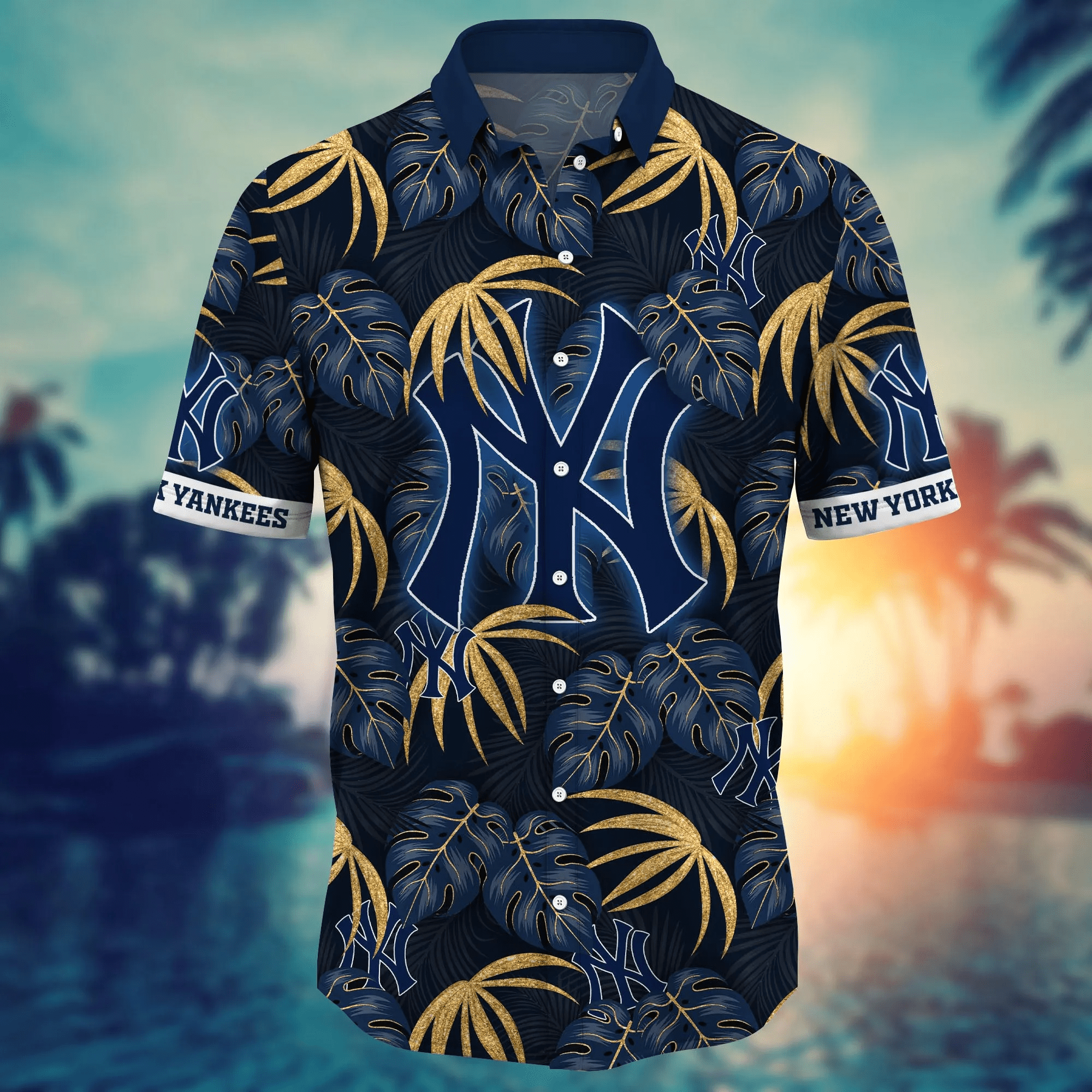 New York Yankees MLB Hawaiian Shirt Sundown Aloha Shirt