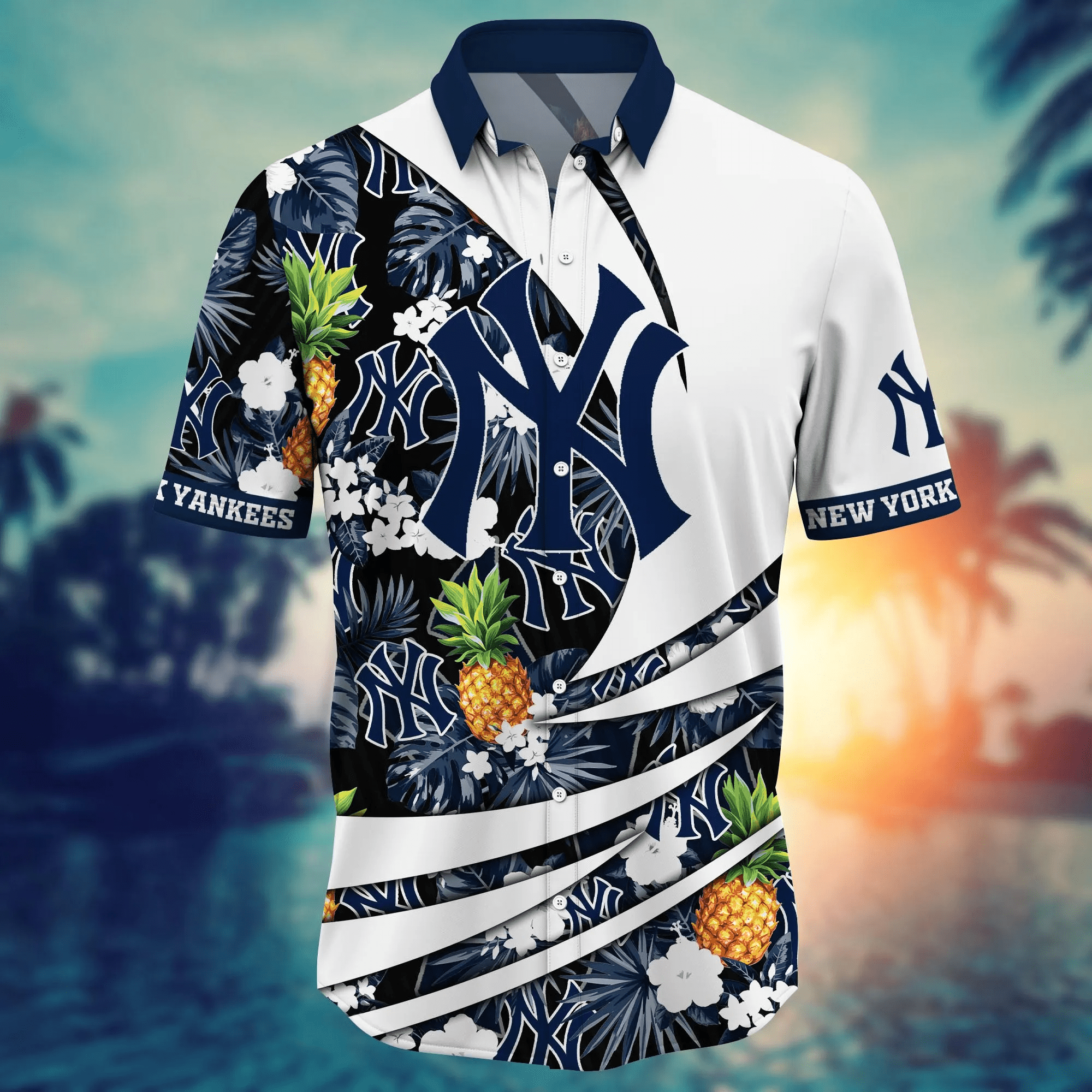 New York Yankees MLB Hawaiian Shirt Vacation Spots Aloha Shirt