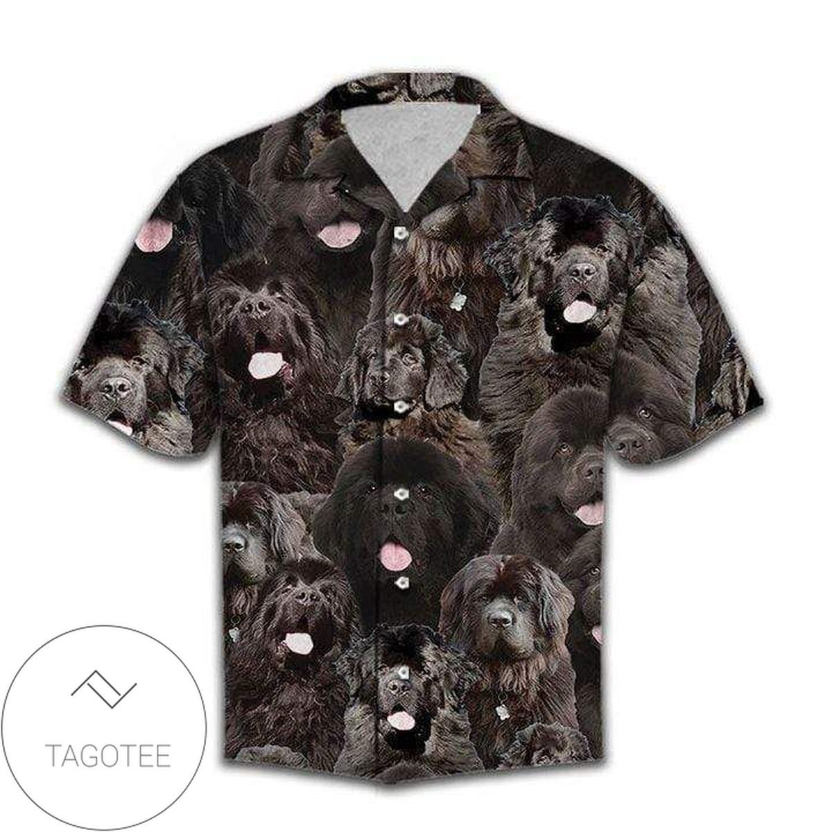Newfoundland Dog Lover Unisex Hawaiian Shirts