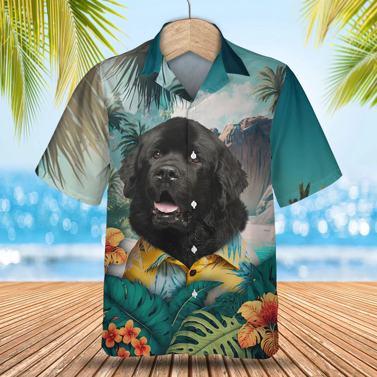 Newfoundland Tropical Trendy Hawaiian Shirt, Dog Lover Trendy Hawaiian Shirt, Summer Gift For Men And Women