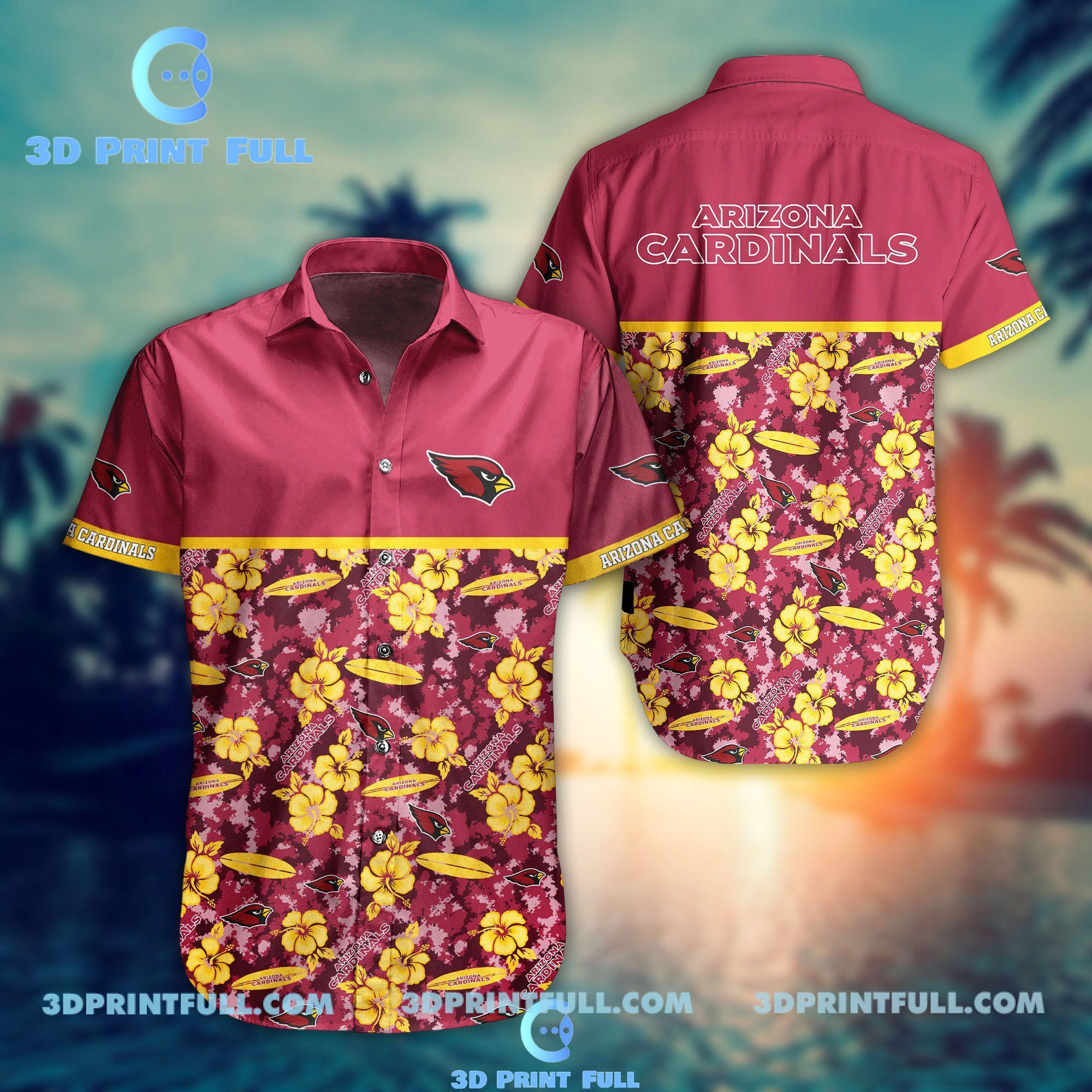 NFL Arizona Cardinals Hawaiian Shirt Trending Style Summer Collection Trendy Aloha