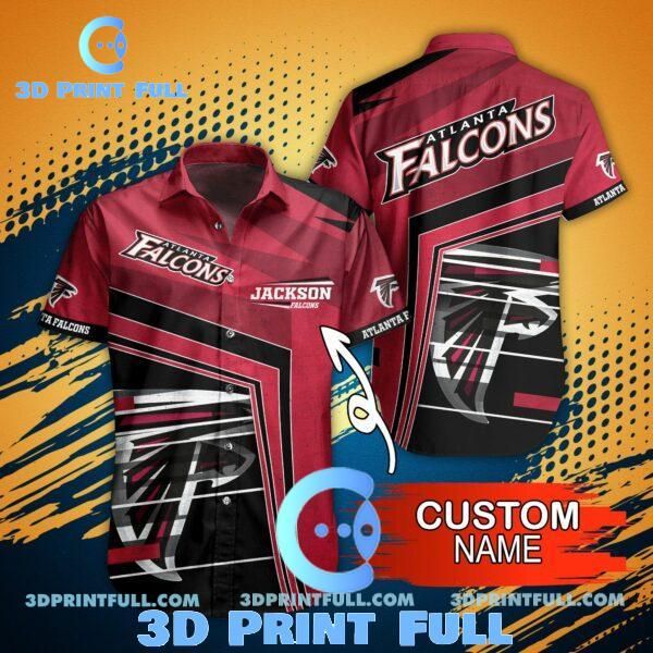 NFL Atlanta Falcons Hawaiian Shirt And Short This Summer Trendy Aloha Design 3