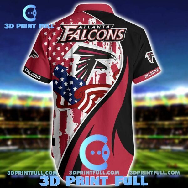 NFL Atlanta Falcons Hawaiian Shirt Short 3