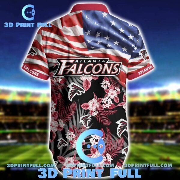 NFL Atlanta Falcons Hawaiian Shirt Short Flag