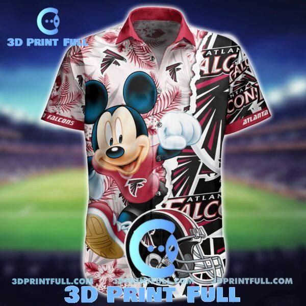 NFL Atlanta Falcons Hawaiian Shirt Short Mickey Summer Collection Trendy Aloha