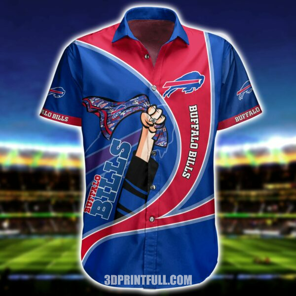 NFL Buffalo Bills Hawaiian Shirt: Short Summer Logo Edition