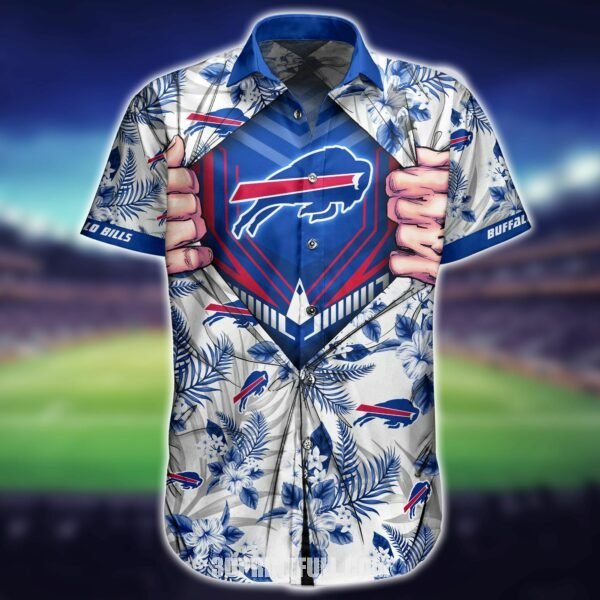 NFL Buffalo Bills Hawaiian Shirt: Short Summer Logo for Men