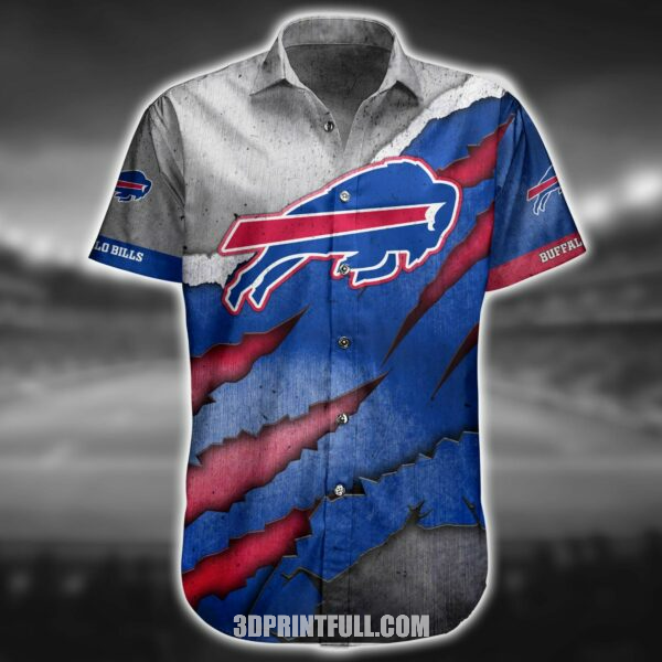 NFL Buffalo Bills Hawaiian Shirt: Shorts Summer Collection, Trendy Aloha
