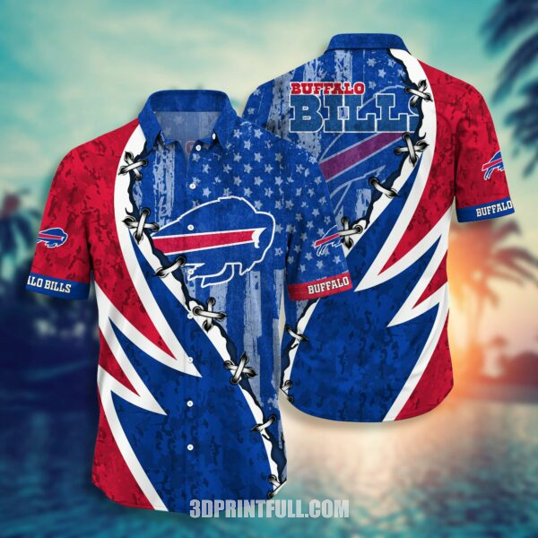 NFL Buffalo Bills Hawaiian Shirts: Short Summer Collection, Trendy Aloha