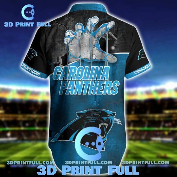 NFL Carolina Panthers Hawaiian Shirt Short 4