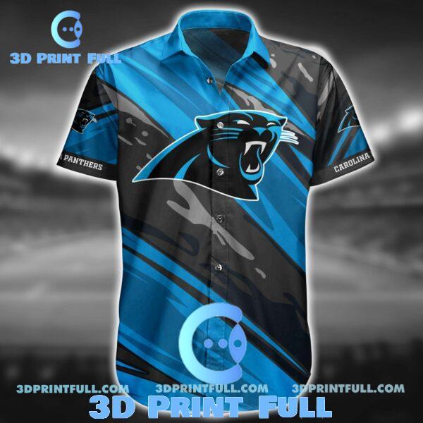 NFL Carolina Panthers Hawaiian Shirt Short Summer Collection Trendy Aloha