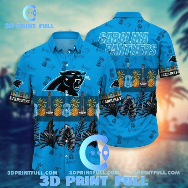 NFL Carolina Panthers Hawaiian Shirt Short Trending Summer 2