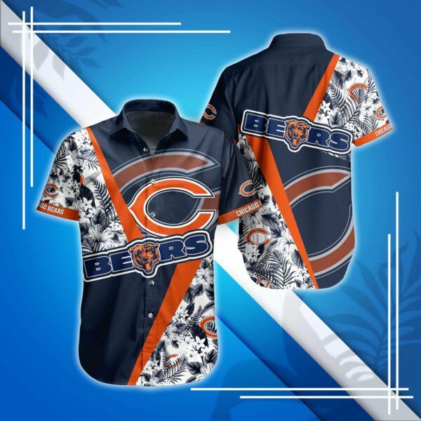 NFL Chicago Bears Hawaiian Shirt and Short: This Summer, Trendy Aloha Design 1