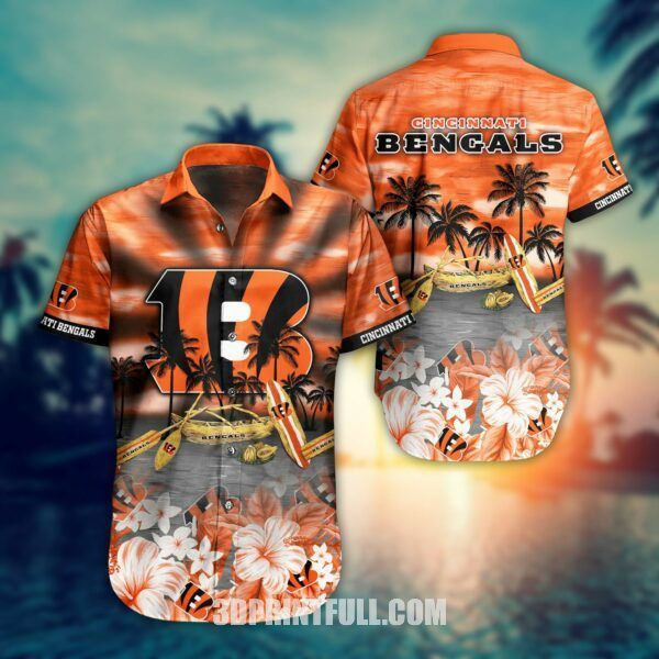 NFL Cincinnati Bengals Hawaiian Shirt And Short This Summer Trendy Aloha Design 4