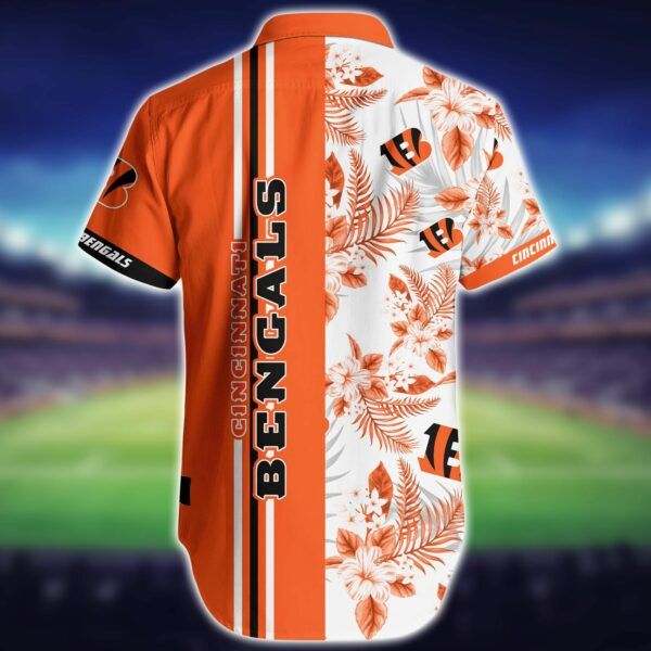 NFL Cincinnati Bengals Hawaiian Shirt Shorts For Fans 12