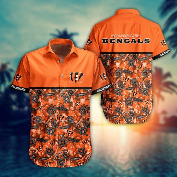 NFL Cincinnati Bengals Hawaiian Shirt Style Trending Summer Collection Trendy Aloha