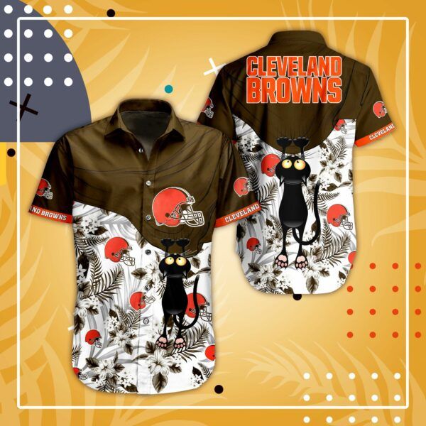 NFL Cleveland Browns Hawaiian Shirt Short Summer 04