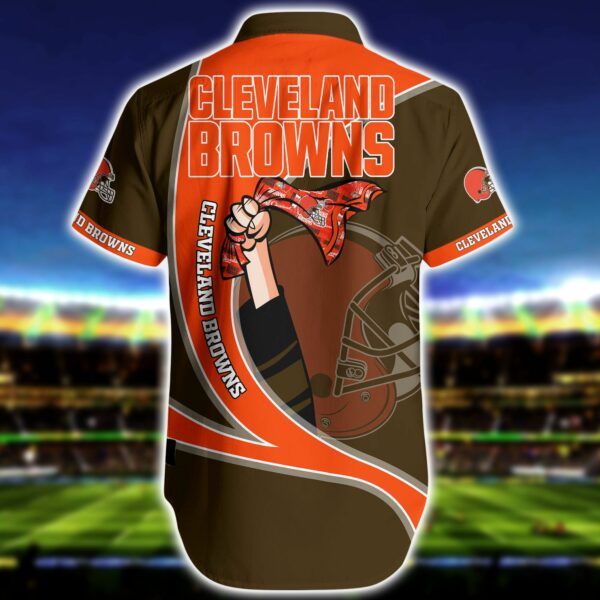 NFL Cleveland Browns Hawaiian Shirt Short Summer Collection Trendy Aloha