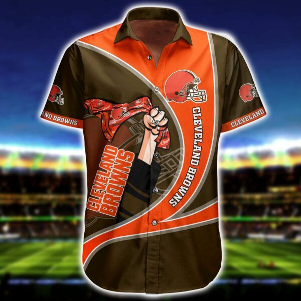 NFL Cleveland Browns Hawaiian Shirt Short Summer Collection Trendy Aloha