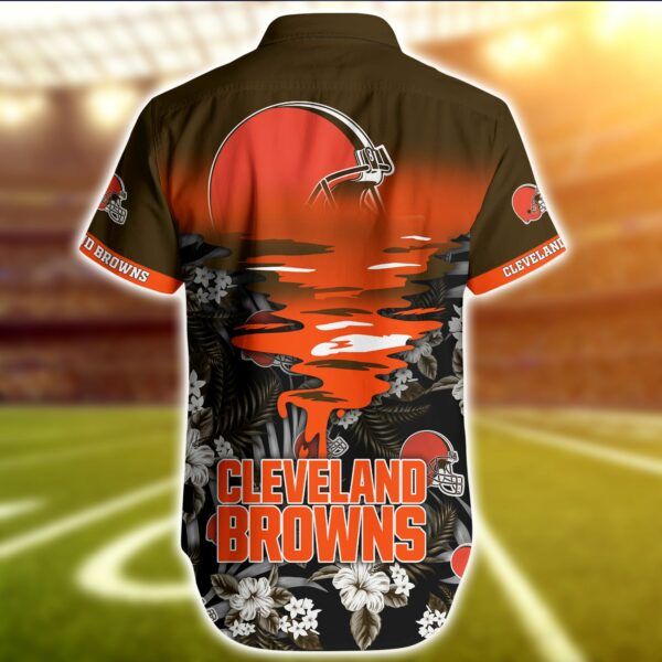 NFL Cleveland Browns Hawaiian Shirt Short Summer Trending 02