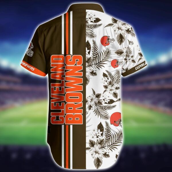NFL Cleveland Browns Hawaiian Shirt Shorts Summer Collection Trendy Aloha