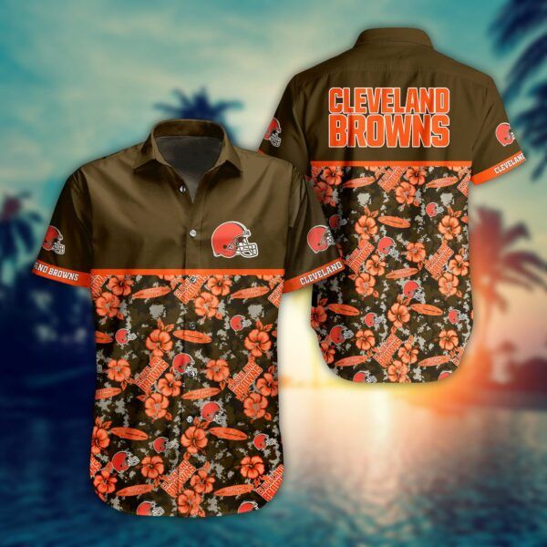 NFL Cleveland Browns Hawaiian Shirt Trending Style Summer Collection Trendy Aloha