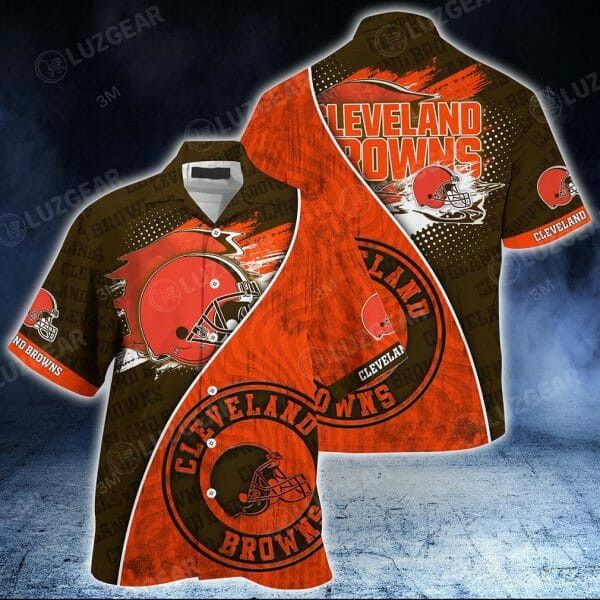 NFL Cleveland Browns Orange Hawaiian Shirt