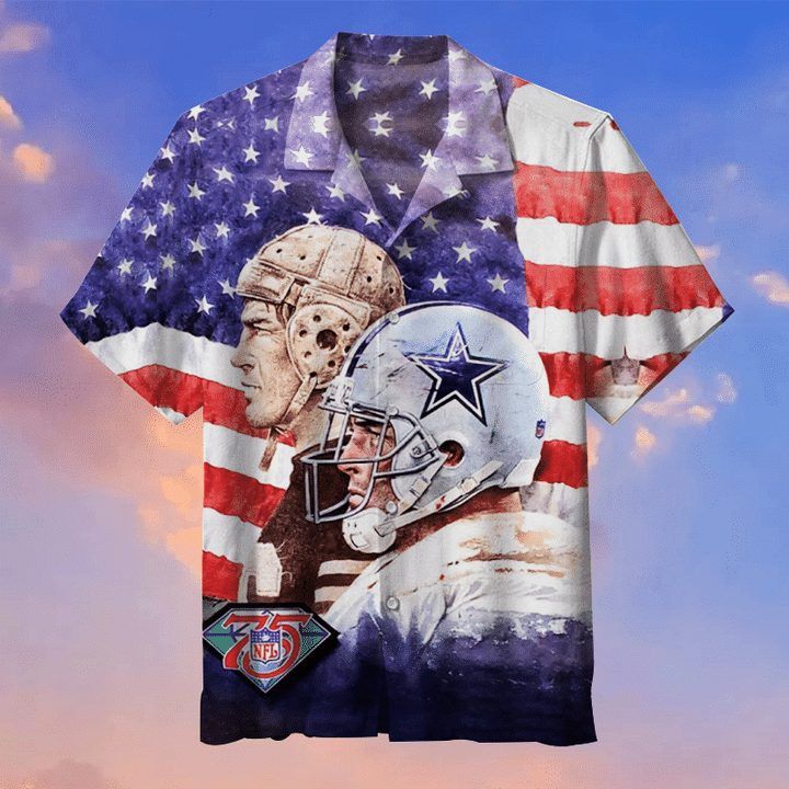 Nfl Dallas Cowboys American Flag Trendy Hawaiian Shirt Aloha Shirt