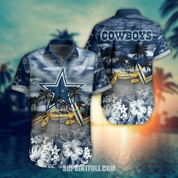NFL Dallas Cowboys Boat In Beach Hawaiian Shirt