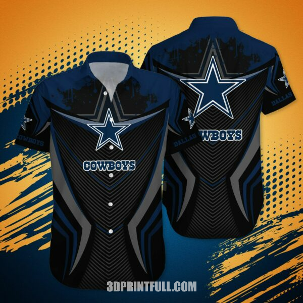 NFL Dallas Cowboys Hawaiian Shirt And Short This Summer Trendy Aloha Design 4