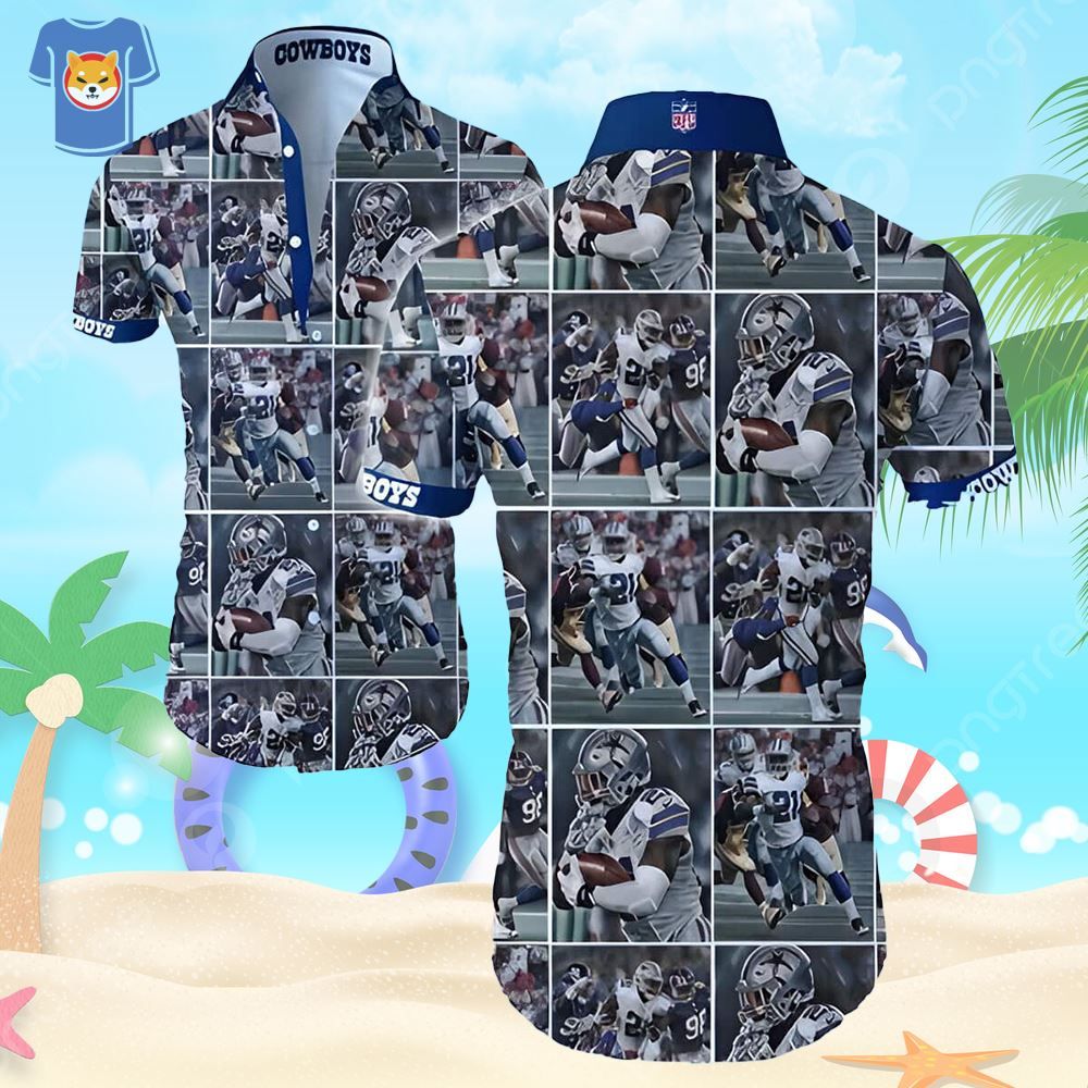 NFL Dallas Cowboys Hawaiian Shirt Beach Gift For Football Players