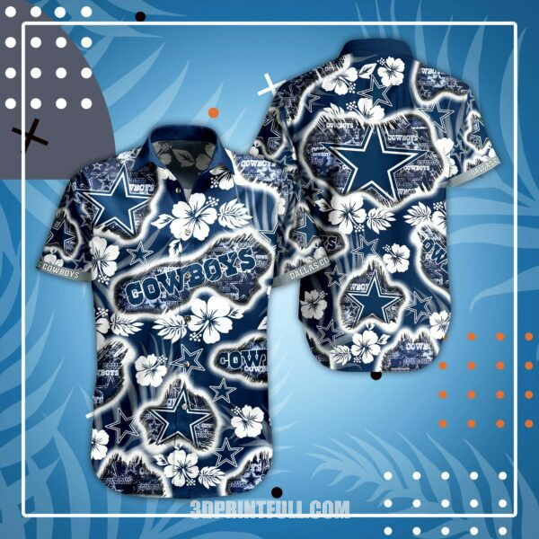 NFL Dallas Cowboys Hawaiian Shirt Short For Fans 6