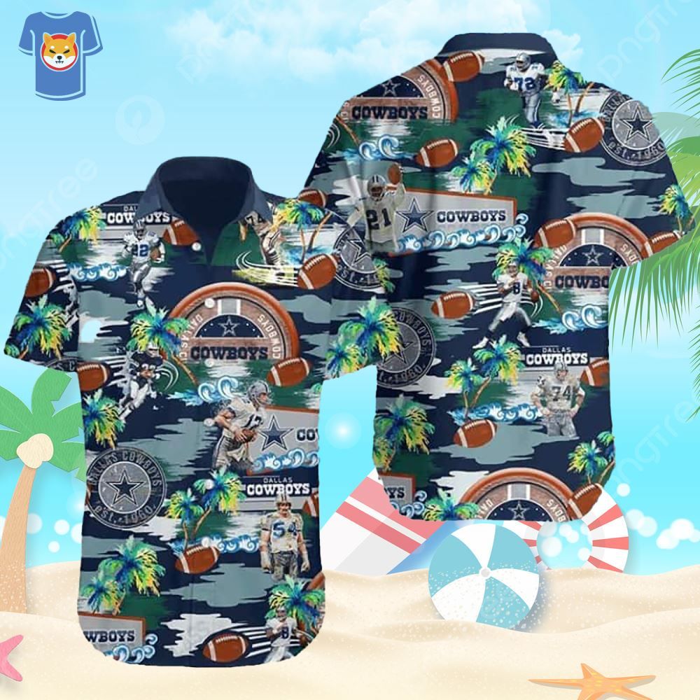 NFL Dallas Cowboys Island Essence Tropical Hawaiian Shirt