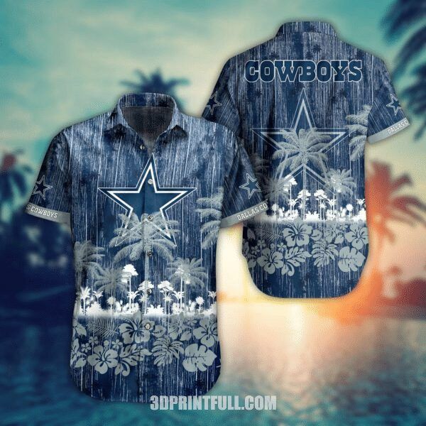 Nfl Dallas Cowboys Rain Edition Trendy Hawaiian Shirt Aloha Shirt