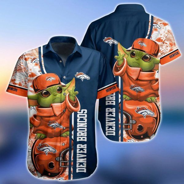 Nfl Denver Broncos Baby Yoda Trendy Hawaiian Shirt Aloha Shirt