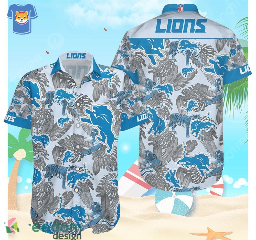 NFL Detroit Lions Fan Aloha Beach Gift Hawaiian Shirt For Men And Women NFL Detroit Lions Fan Aloha Beach Gift Hawaiian Shirt For Men And Women