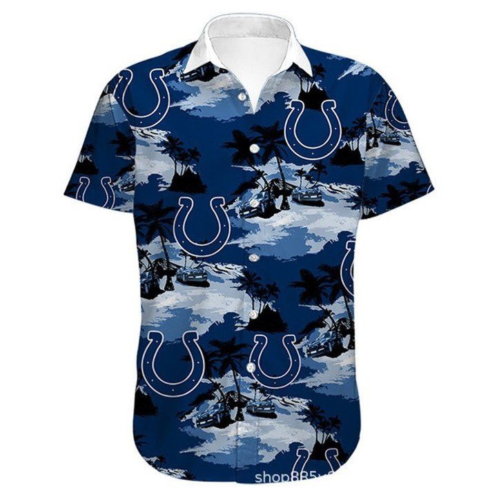 Nfl Indianapolis Colts Royal Blue Trendy Hawaiian Shirt Aloha Shirt