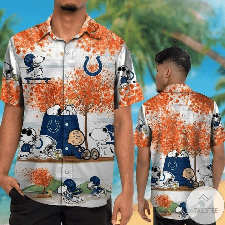 NFL Indianapolis Colts Snoopy Hawaiian Shirt