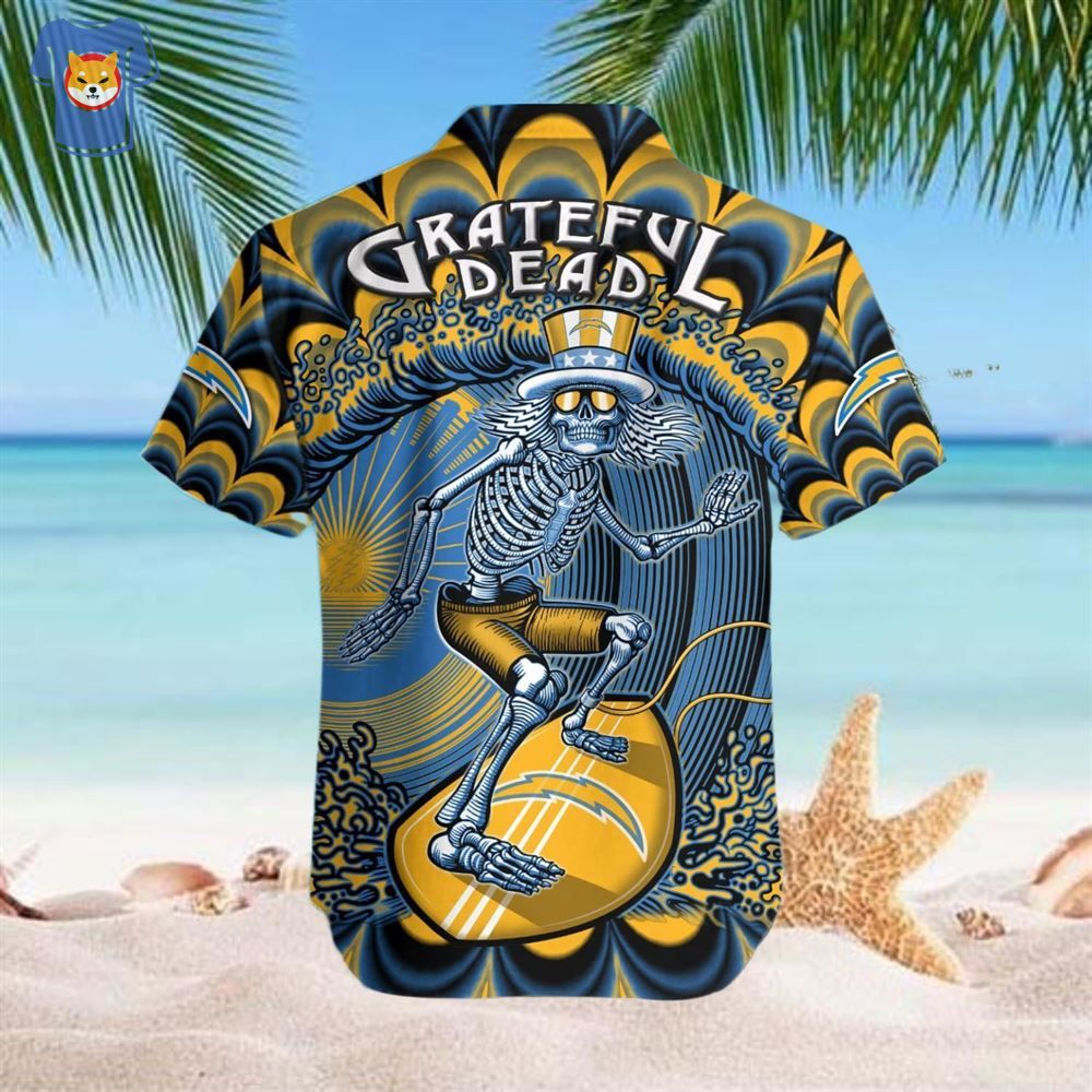 NFL Los Angeles Chargers Grateful Dead Hawaiian Shirt